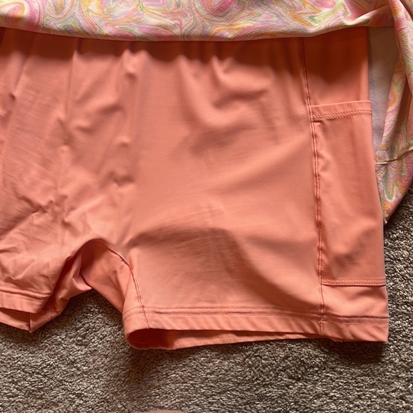 Outdoor Voices Exercise Dress Women’s Large - Pastel Marble/Colorful Swirl -RARE - Picture 13 of 15